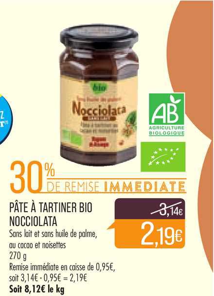 Pâte à Tartiner Bio Nocciolata