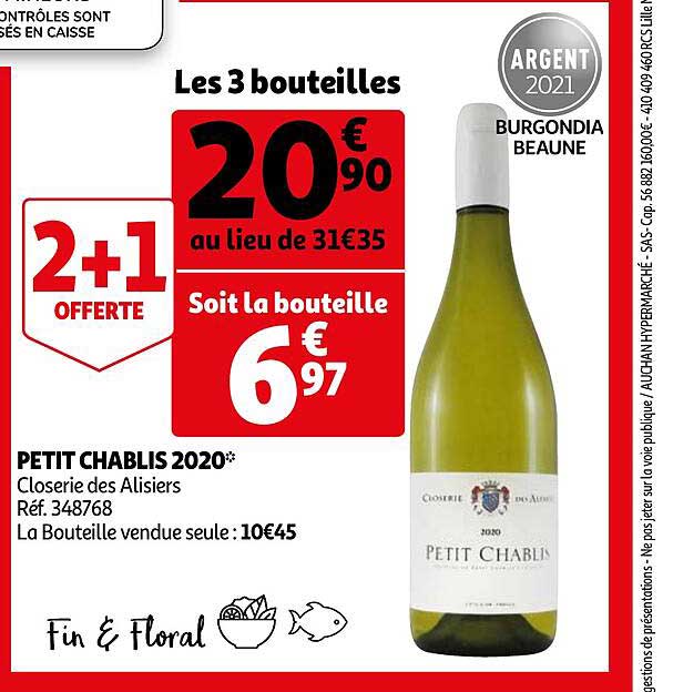 Petit Chablis 2020 Closerie Des Alisiers