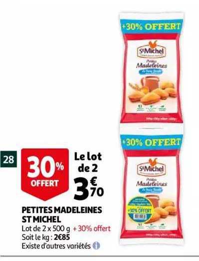 petites madeleines st michel