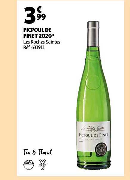 picpoul de pinet 2020 les roches saintes