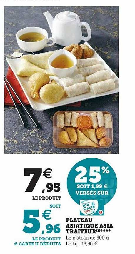 plateau asiatique asia traiteur ****