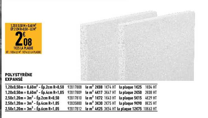 polystyrène expansé