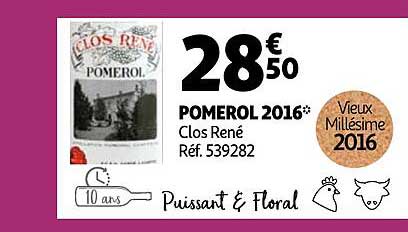 pomerol 2016 clos rené