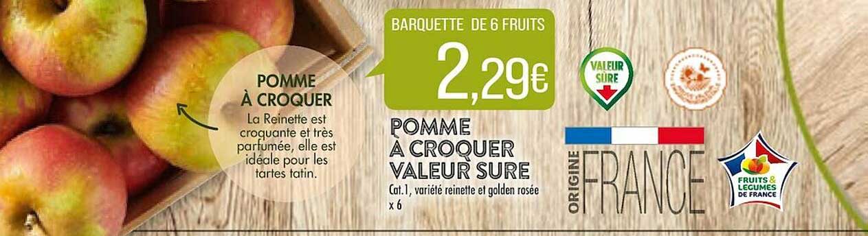 pomme à croquer valeur sure