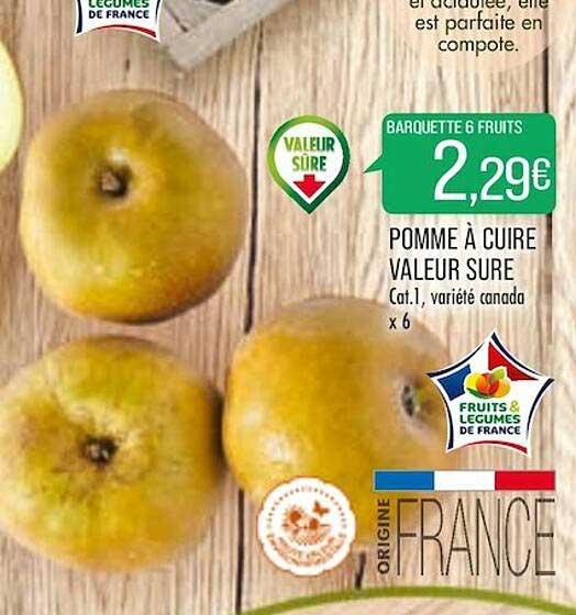 pomme à cuire valeur sure