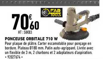ponceuse orbitale 710 w far tools