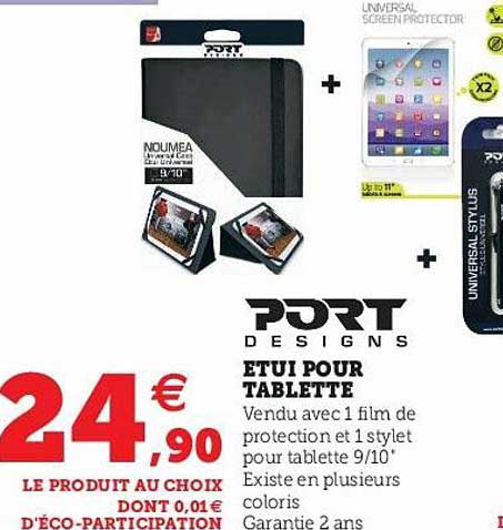 port designs etui pour tablette