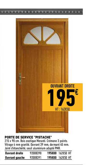 Porte De Service "pistache"