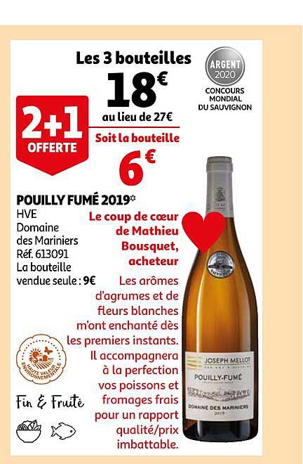 pouilly fumé 2019 hve domaine des mariniers