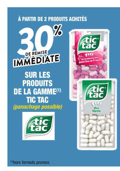 produits de la gamme tic tic