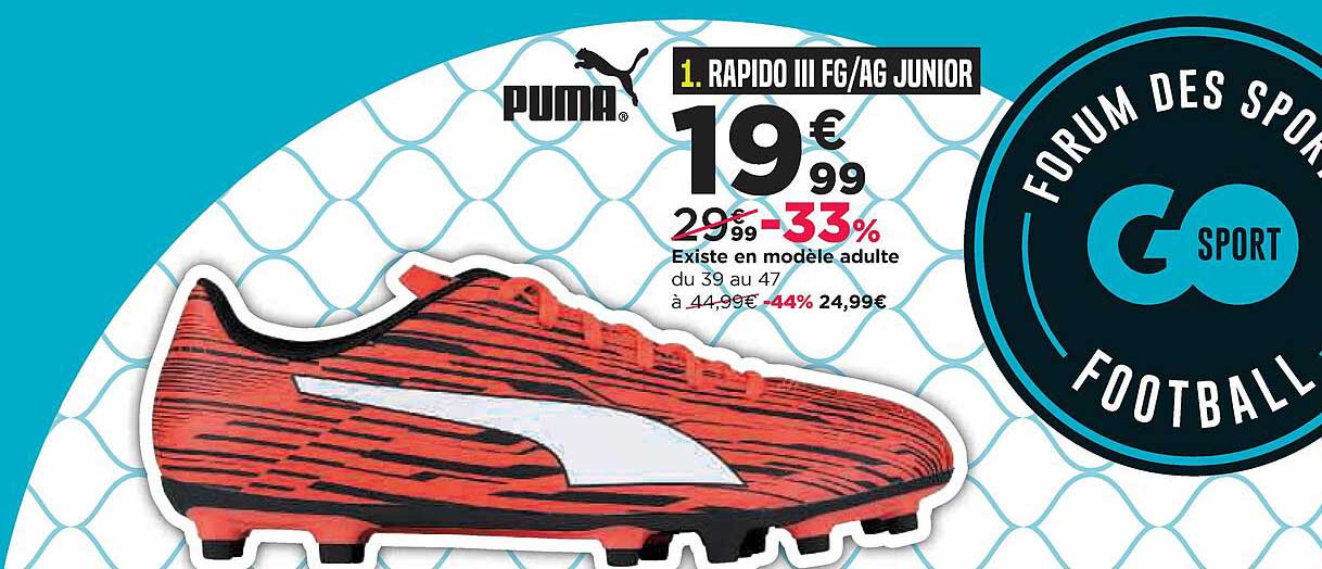 puma rapido iii fg ag junior