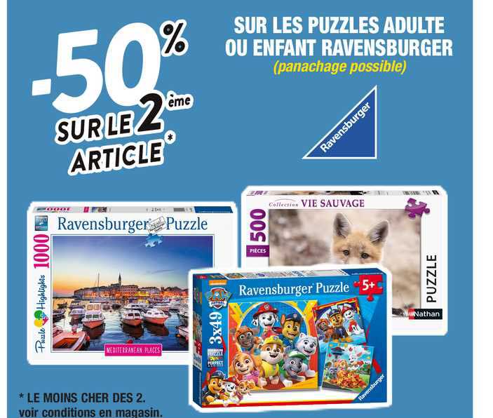 puzzles adulte ou enfant revensburger