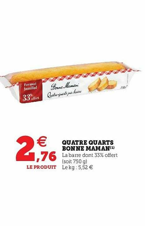 quatre quarts bonne maman