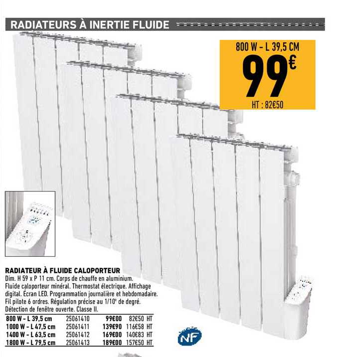radiateur à fluide caloporteur