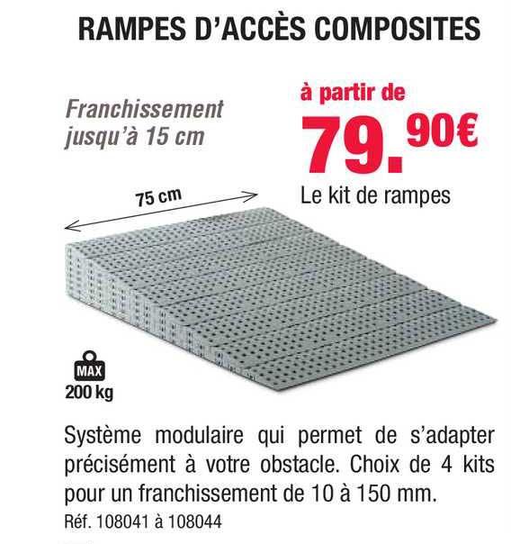 rampes d'accès composites
