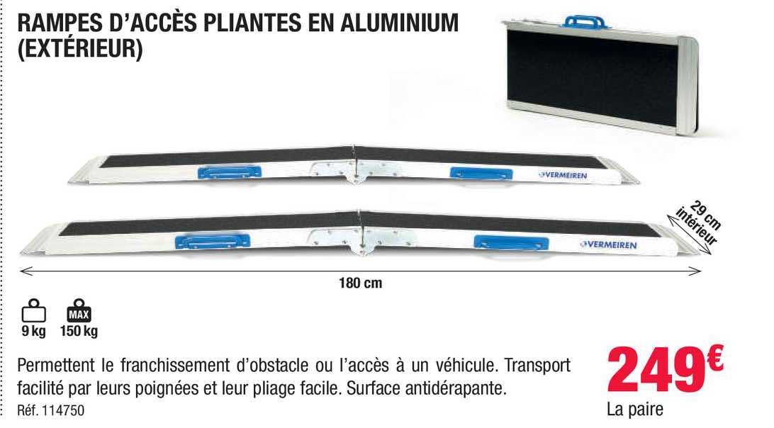 Rampes D'accès Pliantes En Aluminium (extérieur)
