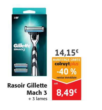 rasoir gillette mach 3