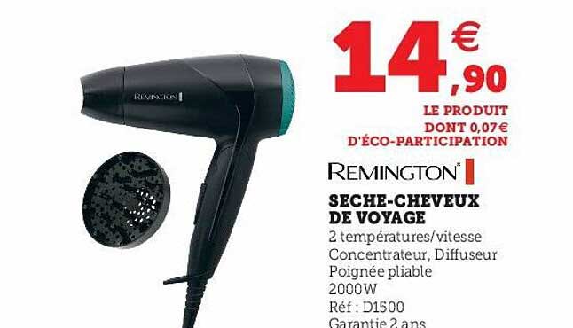 remington seche-cheveux de voyage