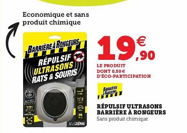 répulsif ultrasons barrière à rongeurs