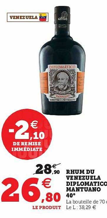 rhum du venezuela diplomatico mantuano