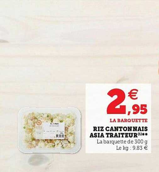 riz cantonnais asia traiteur **