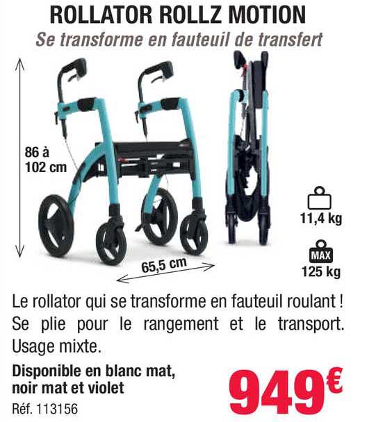 rollator rollz motion