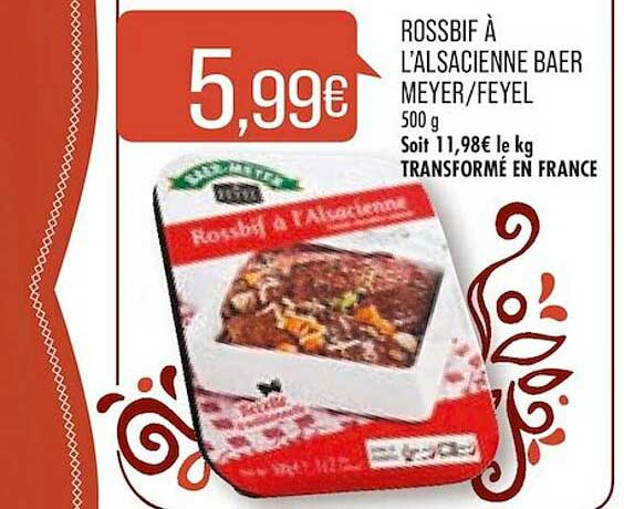 rossbif à l'alsacienne baer meyer-feyel