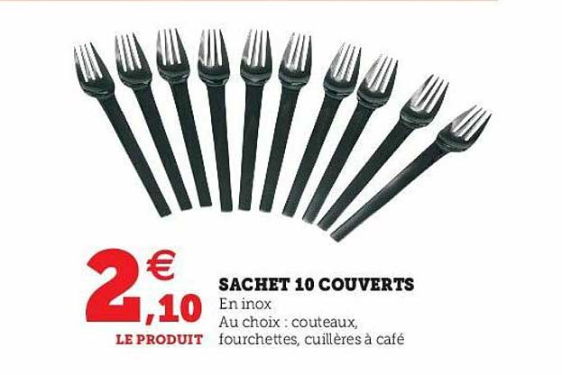 Sachet 10 Couverts