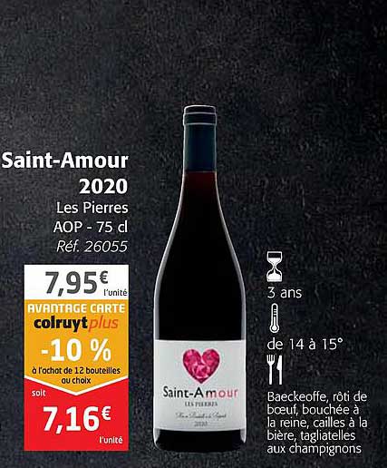 saint-amour 2020 les pierres aop