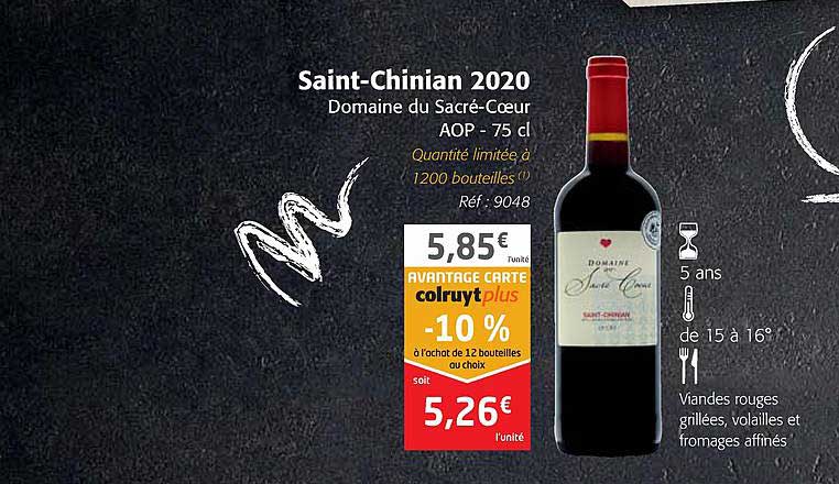 saint-chinian 2020 domaine du sacré-cœur aop