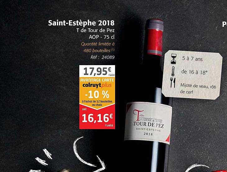 saint-estèphe 2018 t de tour de pez aop