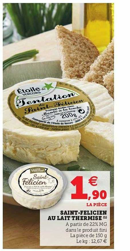 saint-félicien au lait thermisé