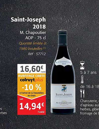 saint-joseph 2018 m. chapoutier aop