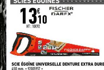scie égoïne universelle denture extra fischer darfx