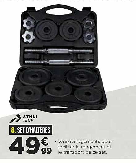 set d'haltères athli tech