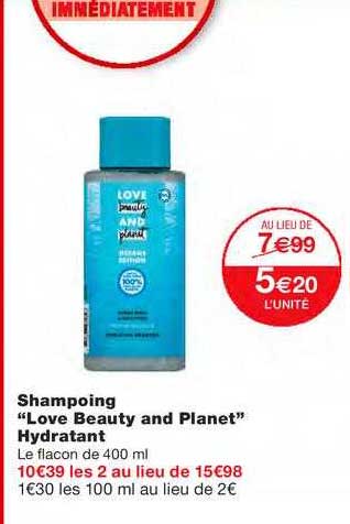 Shampoing "love Beauty And Planet" Hydratant