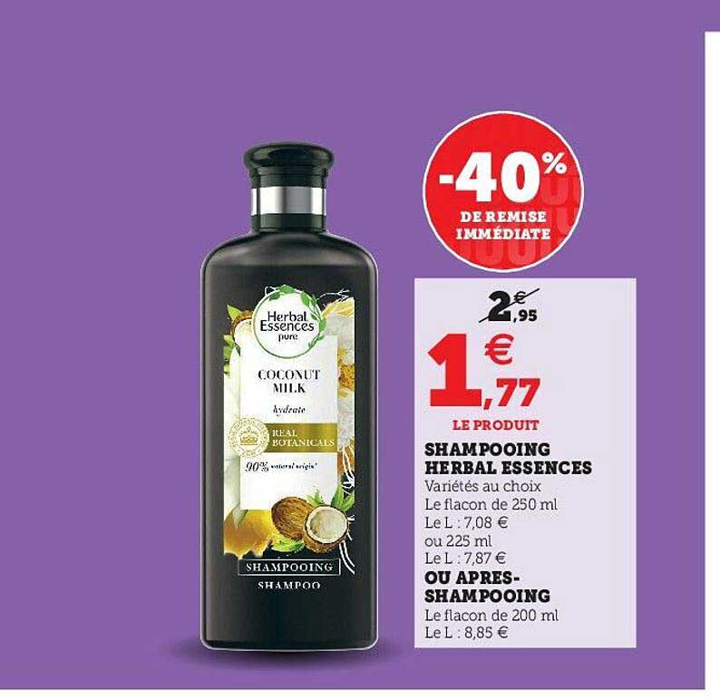 shampooing herbal essences ou après-shampooing