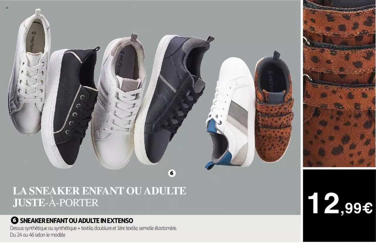 sneaker enfant ou adulte in extenso