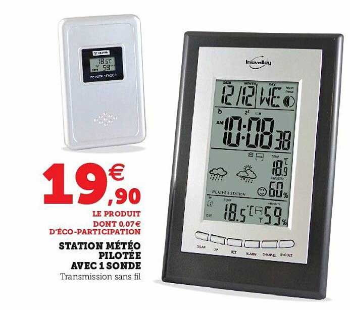 station météo pilotée avec 1 sonde