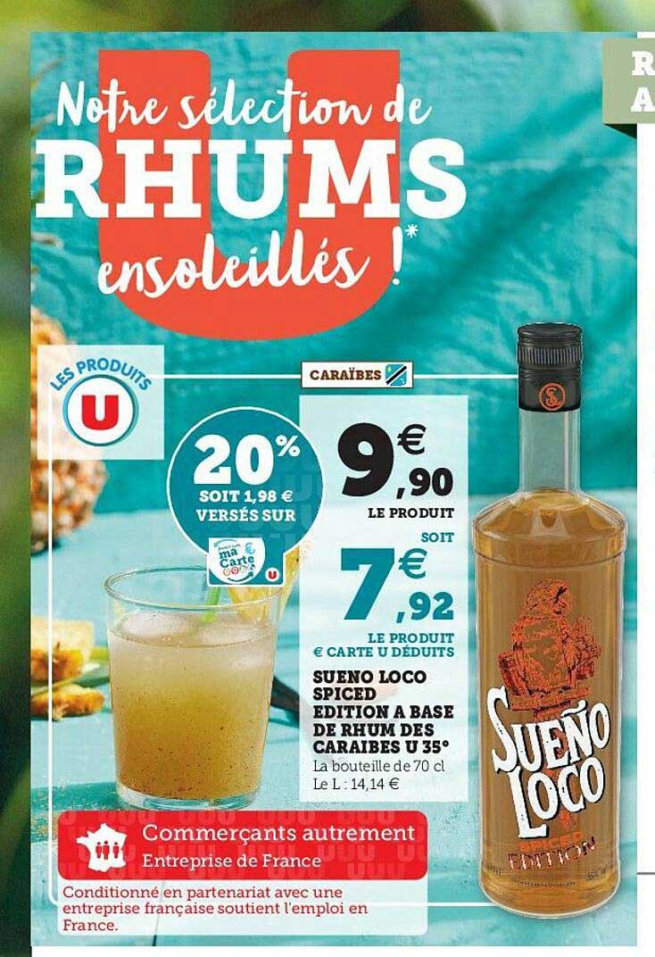 sueno loco spiced édition à base de rhum des caraïbes u 35°