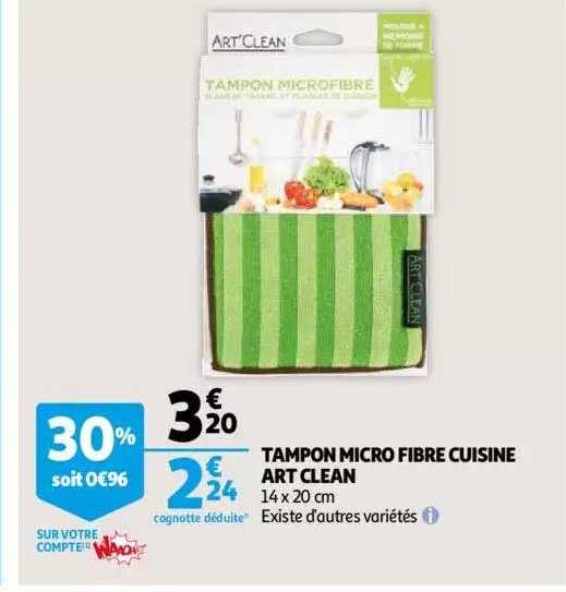 tampon micro fibre cuisine art clean