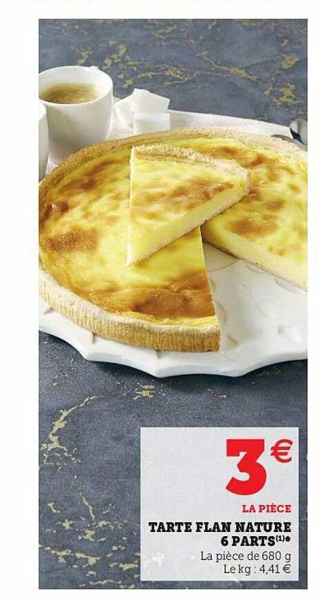 Tarte Flan Nature 6 Parts