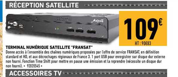 terminal numérique satellite "fransat"