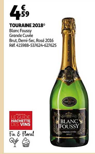 Touraine 2018 Blanc Foussy Grande Cuvée