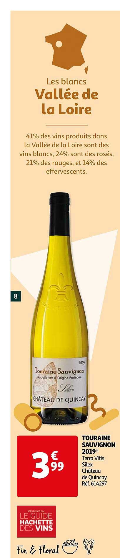 Touraine Sauvignon 2019 Terra Vitis Silex Chateau De Quinçay