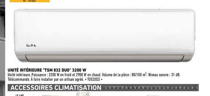 unité intérieure "tsm 832 duoe" 3200 w