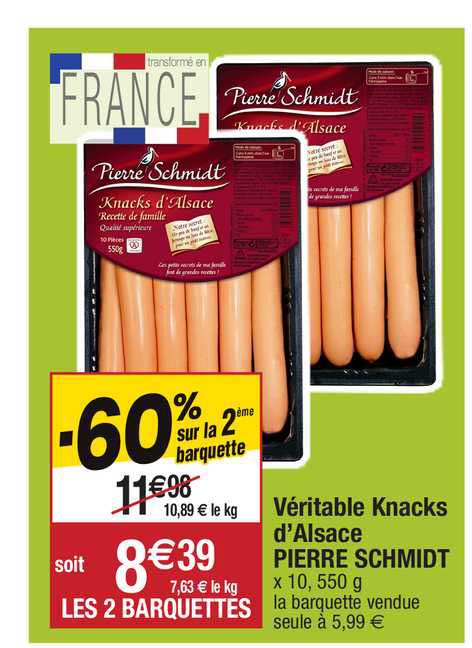 véritable knacks d'alsace pierre schmidt