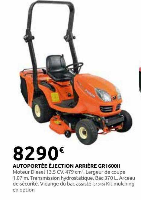 autoportée éjection arrière gr1600ii