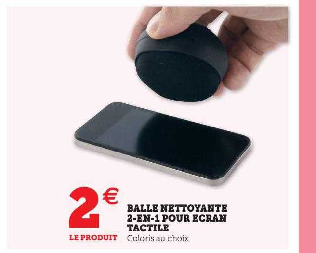 Balle Nettoyante 2-en-1 Pour écran Tactile