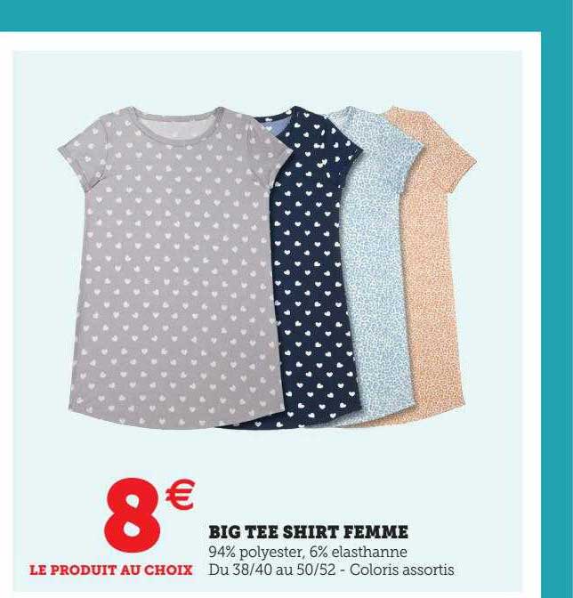 big tee shirt femme